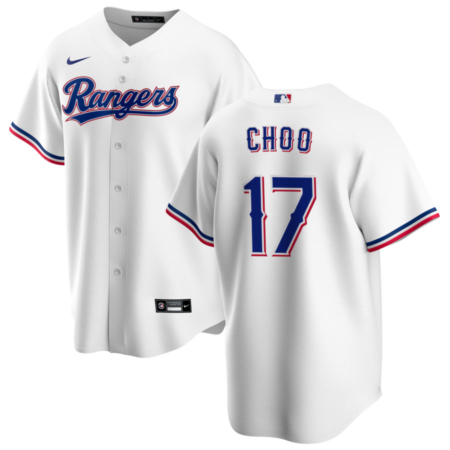 Nike Men #17 Shin-Soo Choo Texas Rangers Baseball Jerseys Sale-White